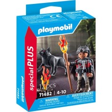 PLAYMOBIL 71482 specialPLUS Krieger mit Wolf, Konstruktionsspielzeug