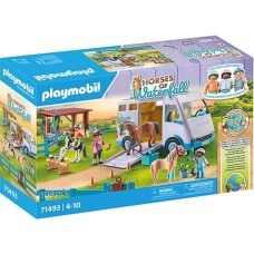 PLAYMOBIL 71493 Horses of Waterfall Mobile Reitschule, Konstruktionsspielzeug