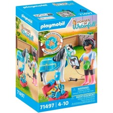 PLAYMOBIL 71497 Horses of Waterfall Pferdetherapeutin, Konstruktionsspielzeug