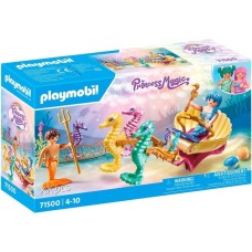 PLAYMOBIL 71500 Princess Magic Meeresbewohner mit Seepferdchenkutsche, Konstruktionsspielzeug