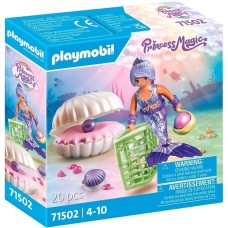 PLAYMOBIL 71502 Princess Magic Meerjungfrau mit Perlmuschel, Konstruktionsspielzeug