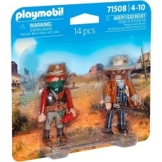 PLAYMOBIL 71508 DuoPack Bandit und Sheriff, Konstruktionsspielzeug