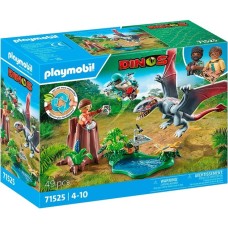 PLAYMOBIL 71525 Dinos Beobachtungsstation für Dimorphodon, Konstruktionsspielzeug