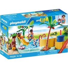 PLAYMOBIL 71529 City Life Kinderbecken mit Whirlpool, Konstruktionsspielzeug