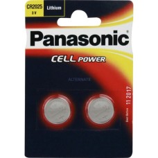 Panasonic Knopfzellen CR2025L/2BP, Batterie(silber)