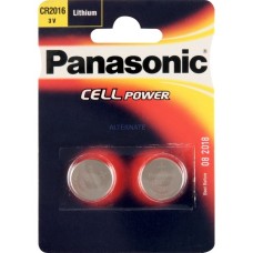 Panasonic Lithium Knopfzelle CR-2016L/2BP, Batterie(silber)