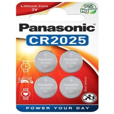 Panasonic Lithium Knopfzelle CR-2025EL/4B, Batterie(4 Stück, CR2025)