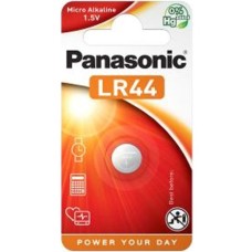 Panasonic Micro Alkaline LR44, Batterie(silber, LR44, 2 Stück)