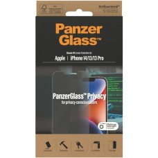 PanzerGlass Classic Fit Privacy Bildschirmschutz, Schutzfolie(transparent, iPhone 14, 13, 13 Pro)