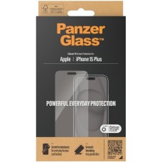 PanzerGlass Displayschutz Classic Fit, Schutzfolie(transparent, iPhone 15 Plus)