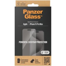 PanzerGlass Displayschutz Classic Fit, Schutzfolie(transparent, iPhone 15 Pro Max)