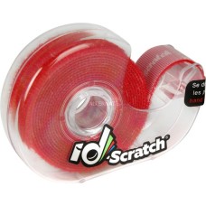 Patchsee ID-SCRATCH Pre-Cut, Kabelbinder(rot, 2 Meter Rolle, in Spenderbox)