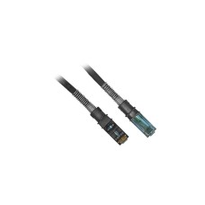 Patchsee Patchkabel RJ45 Cat.6a UTP(schwarz, 60 cm)