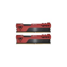 Patriot DIMM 16 GB DDR4-3200 (2x 8 GB) Dual-Kit, Arbeitsspeicher(rot/schwarz, PVE2416G320C8K, Viper Elite II, INTEL XMP)