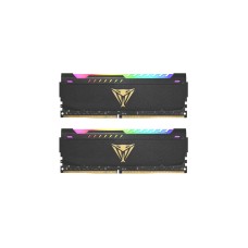Patriot DIMM 16 GB DDR4-3200 (2x 8 GB) Dual-Kit, Arbeitsspeicher(schwarz, PVSR416G320C6K, Viper Steel RGB, INTEL XMP)