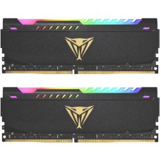 Patriot DIMM 16 GB DDR4-4133 (2x 8 GB) Dual-Kit, Arbeitsspeicher(schwarz, PVSR416G413C9K, Viper Steel RGB, INTEL XMP)