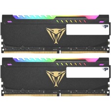 Patriot DIMM 32 GB DDR4-3200 (2x 16 GB) Dual-Kit, Arbeitsspeicher(schwarz, PVSR432G320C8K, Viper Steel RGB, INTEL XMP)