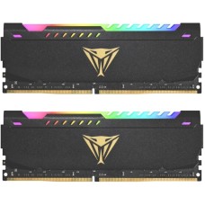 Patriot DIMM 32 GB DDR4-3200 (2x 16 GB) Dual-Kit, Arbeitsspeicher(schwarz, PVSR432G320C6K, Viper Steel RGB, INTEL XMP)