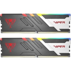 Patriot DIMM 32 GB DDR5-5600 (2x 16 GB) Dual-Kit, Arbeitsspeicher(schwarz/weiß, PVVR532G560C36K, Viper Venom RGB, INTEL XMP)
