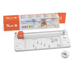 Peach 5 in 1 Kreativ Rollenschneider PC200-20, Schneidegerät(weiß/orange)