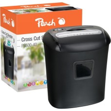 Peach Cross Cut Schredder PS500-40, Aktenvernichter(schwarz)