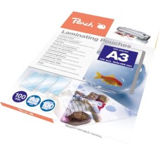Peach Laminierfolie A3 100mic PP500-01, Folien(glänzend, 100 Stück)