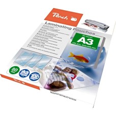 Peach Laminierfolie A3 80mic PP580-01, Folien(glänzend, 100 Stück)