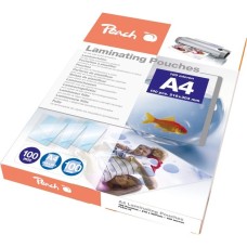 Peach Laminierfolie A4 100mic PP500-02, Folien(glänzend, 100 Stück)
