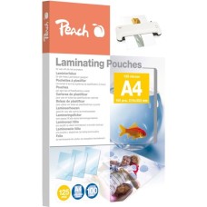 Peach Laminierfolie A4 125mic PP525-02, Folien(glänzend, 100 Stück)