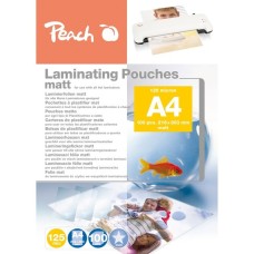 Peach Laminierfolie A4 125mic PP525-22, Folien(matt, 100 Stück, beschreibbar)