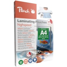 Peach Laminierfolie A4 80mic PP580-22, Folien(glänzend, 100 Stück, Highspeed)