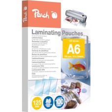 Peach Laminierfolie A6 125mic PP525-04, Folien(glänzend, 100 Stück)