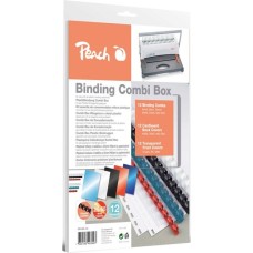 Peach Plastikbindeset für 12 Dokumente, Binderücken(PB100-14)