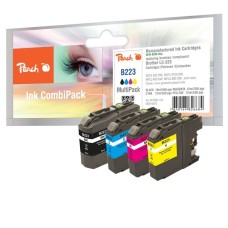 Peach Tinte MultiPack PI500-134(kompatibel zu Brother LC-223BK/C/M/Y)