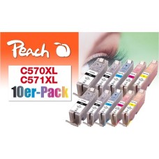 Peach Tinte PI100-311 (10er-Pack)(kompatibel zu Canon PGI-570XL/CLI-571XL)