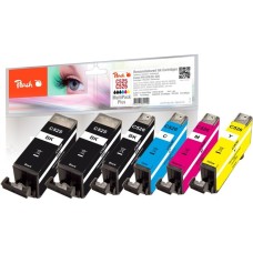 Peach Tinte Spar Pack Plus PI100-249(kompatibel zu Canon PGI-525, CLI-526 (4541B006))