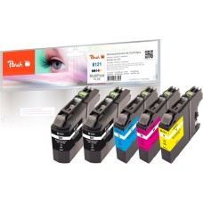 Peach Tinte Spar Pack Plus PI500-164(kompatibel zu Brother LC-121)
