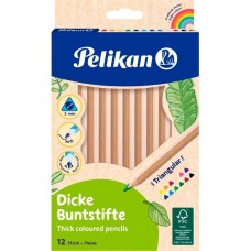 Pelikan Buntstifte Set Jumbo, dreieckig, 12 Farben