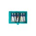 Pelikan Kreativfabrik Malzubehörset gross L(türkis, Wasserbox mit Mischpalette, Schwamm, 5 Pinsel, 5 Tuben Temperafarbe, Mischanleitung und wasserfestem Stickerbogen)