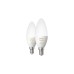 Philips Hue White Ambiance E14, LED-Lampe(Doppelpack, ersetzt 25 Watt)