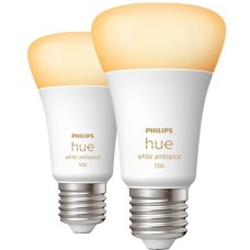 Philips Hue White Ambiance E27, LED-Lampe(Doppelpack, ersetzt 60 Watt)