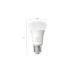 Philips Hue White Ambiance E27, LED-Lampe(Doppelpack, ersetzt 60 Watt)