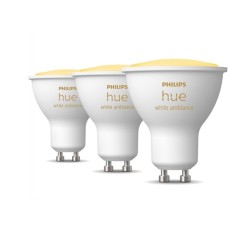 Philips Hue White Ambiance GU10, LED-Lampe(Dreierpack, ersetzt 35 Watt)