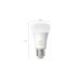 Philips Hue White Ambiance Starter-Kit E27, LED-Lampe(drei Lampen, eine Hue-Bridge, ein Dimmschalter, ersetzt 60 Watt)