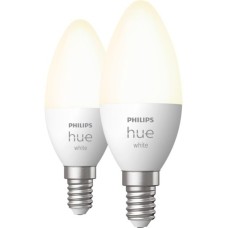 Philips Hue White E14, LED-Lampe(Doppelpack, ersetzt 40 Watt)