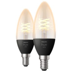 Philips Hue White E14, LED-Lampe(Doppelpack, ersetzt 28 Watt, Filament)