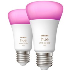 Philips Hue White & Color Ambiance E27, LED-Lampe(Doppelpack, ersetzt 60 Watt)
