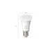 Philips Hue White & Color Ambiance Starter-Kit E27, LED-Lampe(drei Lampen, eine Hue-Bridge, ein Dimmschalter, ersetzt 60 Watt)