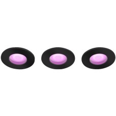 Philips Hue White & Color Ambiance Xamento Einbauspots, LED-Leuchte(schwarz, 3 Stück)