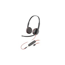 Plantronics Blackwire 3225 duo, Headset(schwarz, Klinke, USB-C)